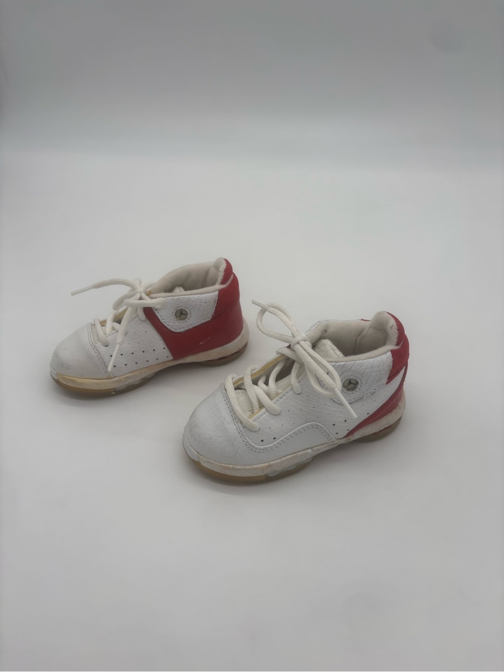 Jordan Toddler White Red Sneakers Shoes Size 6C